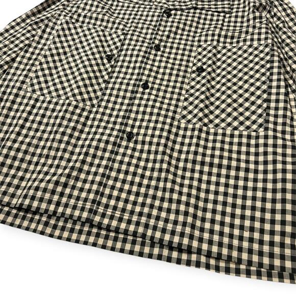 NEW Nicholas Daley Classic Two Pocket Shirt SIZE M Black Ecru NWT England READ - Picture 7 of 13